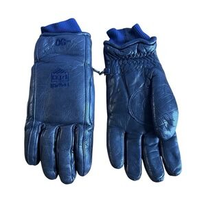 Reusch Leather Ski Gloves Men's Size 9 Winter Snow Cold Weather Blue Style 5554